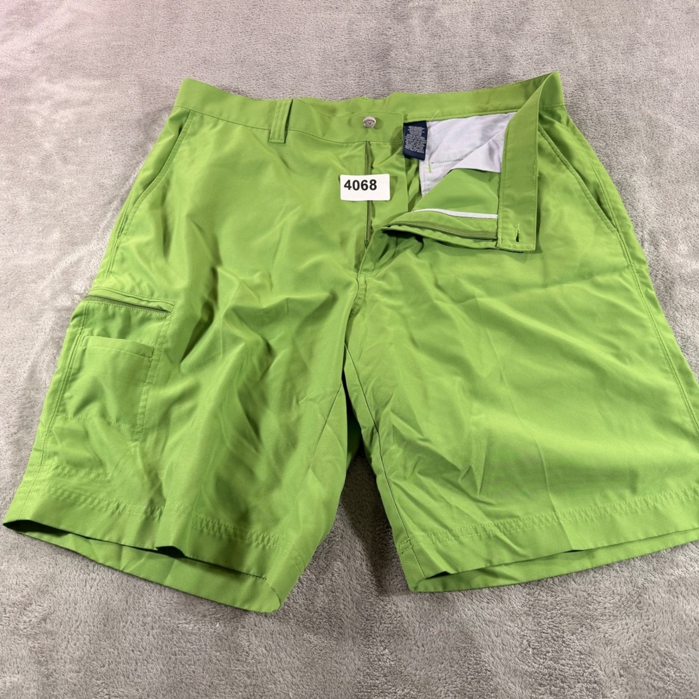 Callaway Golf Shorts Mens 38 Green Performance Cargo Flat Front Pocket